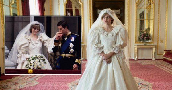 «The Crown»: Η Έμα Κόριν με το «θρυλικό» νυφικό της πριγκίπισσας Νταϊάνα