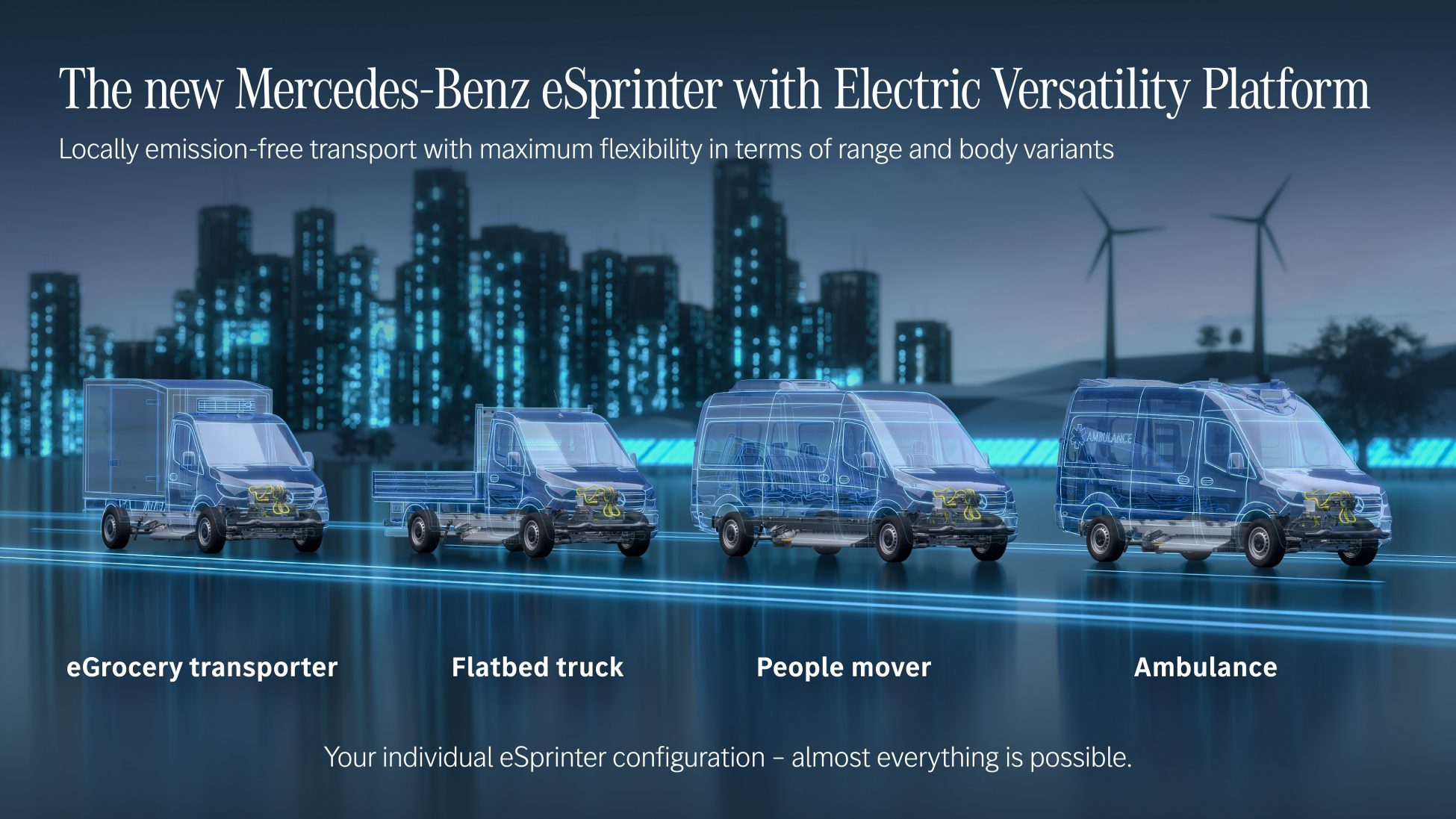 Mercedes-Benz Vans: Ανακοινώνει τη νέα πλατφόρμα «Electric Versatility Platform» για την επόμενη γενιά του eSprinter