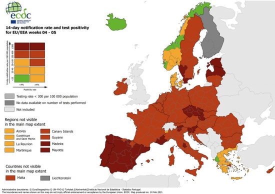 ECDC: Επιδεινώθηκε η κατάσταση στην Αττική – Στο «πορτοκαλί» η Περιφέρεια