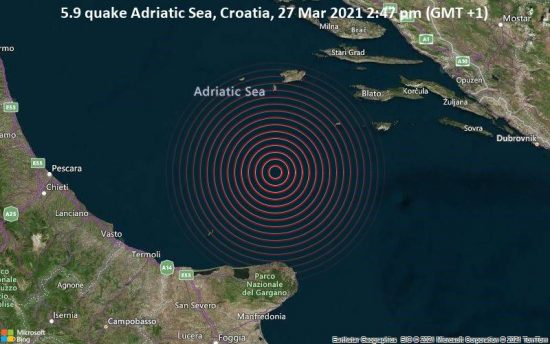 Ισχυρός σεισμός 5,9R στην Ιταλία