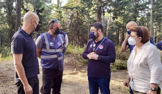 Αυτοψία στο κτήμα Τατοΐου για τα αντιπυρικά μέτρα