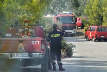 Σε ύφεση η φωτιά στα Χανιά – Κάηκαν μεγάλες εκτάσεις ελαιόδεντρων