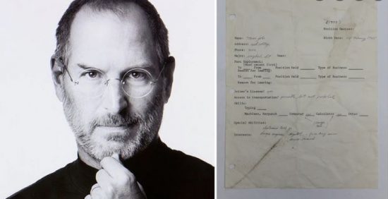 Steve Jobs: Σε δημοπρασία ως NFT μία αίτηση εργασίας του ιδρυτή της Apple από το 1973