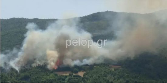 Μεγάλη φωτιά στη Δροσιά Αχαΐας – Προληπτική εκκένωση οικισμού