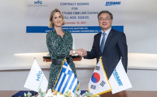 Daewoo Shipbuilding: Θα ναυπηγήσει δύο πλοία LNG για την Maran Gas της Μαρίας Αγγελικούση