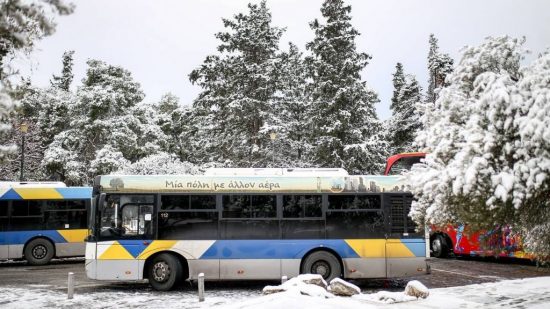 Αποσύρονται λεωφορεία και τρόλεϊ λόγω της κακοκαιρίας