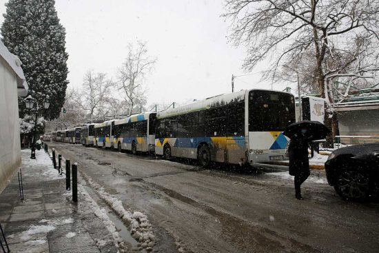 ΟΑΣΑ: Αποσύρονται σταδιακά λόγω παγετού τα λεωφορεία – Ποια θα ξεκινήσουν αύριο μετά τις 06.00