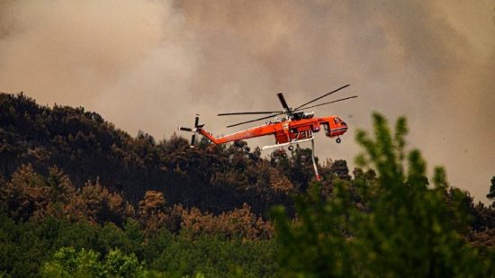 Πυροσβεστική: Στη Δαδιά οι επιχειρήσεις επικεντρώνονται στο ενεργό νοτιοδυτικό μέτωπο