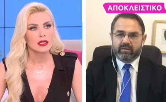 Έξαλλη η Κατερίνα Καινούργιου με το σχόλιο «πλαστικοποιημένος» του Μπαλάσκα