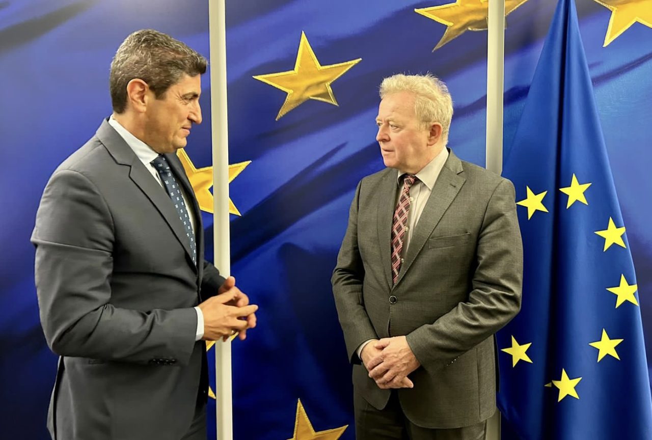 Συνάντηση με τον Επίτροπο Γεωργίας της ΕΕ, Janusz Wojciechowski είχε σήμερα  ο υπουργός Αγροτικής Ανάπτυξης και Τροφίμων, Λευτέρης Αυγενάκης