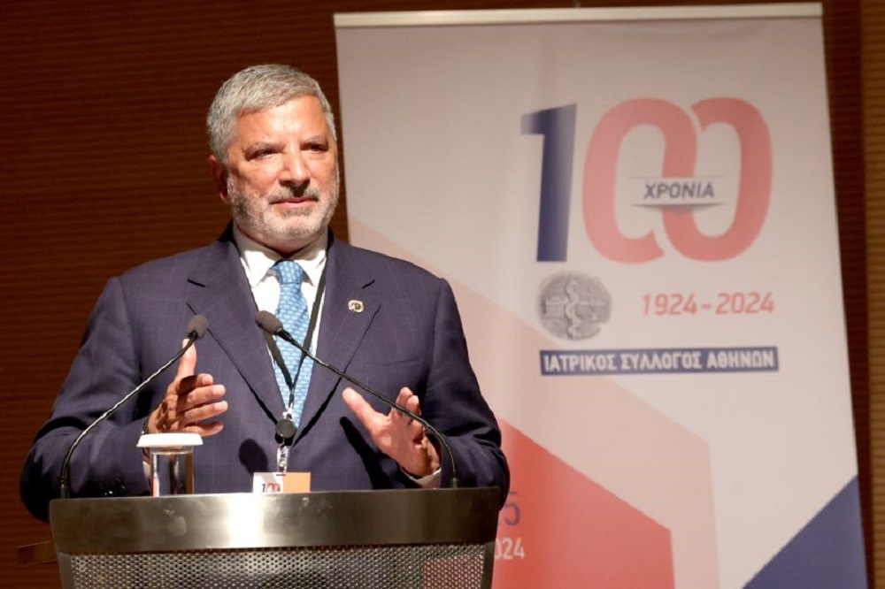 Ο πρόεδρος του ΙΣΑ κ. Γιώργος Πατούλης στην εκδήλωση για τη συμπλήρωση 100 χρόνων από την ίδρυσή του Ιατρικού Συλλόγου Αθηνών (ΙΣΑ)
