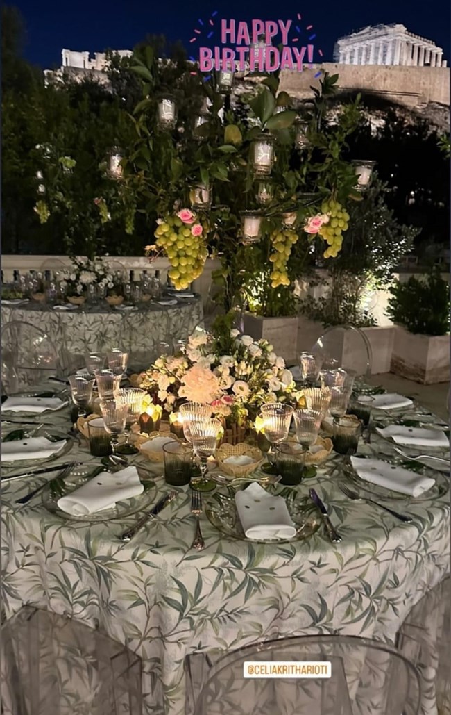 Το art de la table της ξεχωριστής βραδιάς