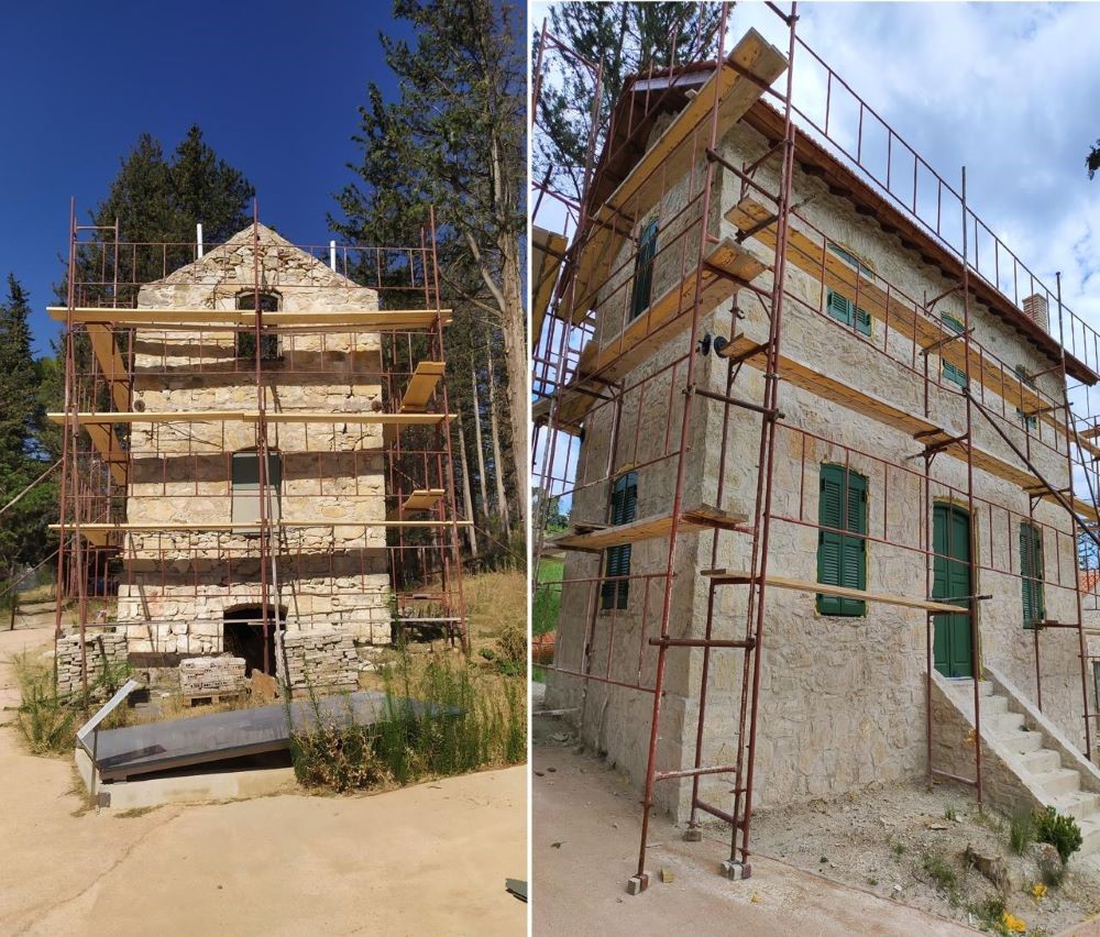 Οικία Αρχικηπουρού πριν και μετά τις εργασίες αποκατάστασης