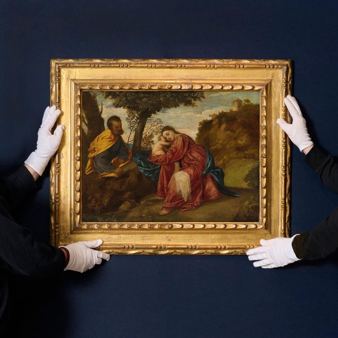 Ο πίνακας του Τιτσιάνο «Ανάπαυση κατά την φυγή στην Αίγυπτο» (1510) στην δημοπρασία