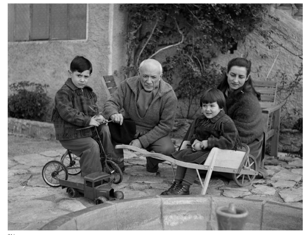 Πικάσο, Φρανσουάζ, Κλοντ και Παλόμα, 1953