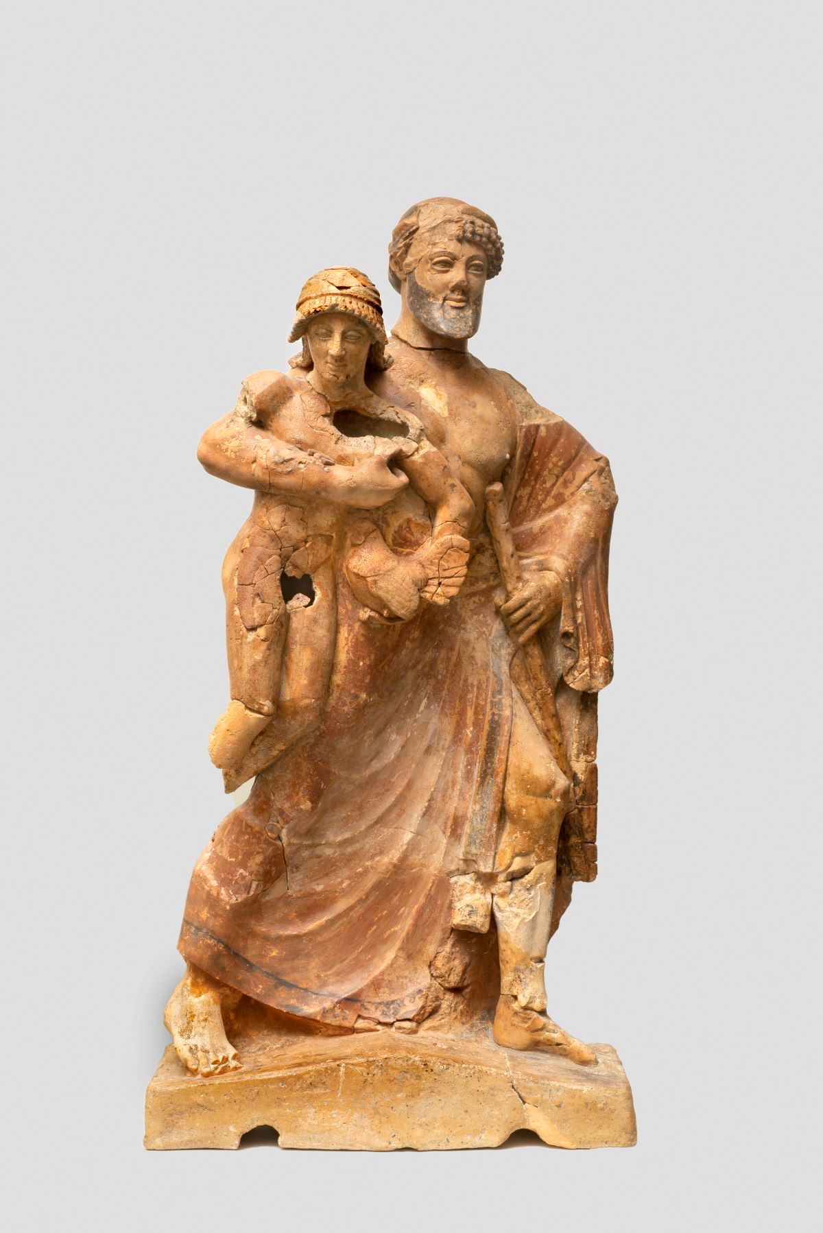 Πήλινο σύμπλεγμα του Διός με τον Γανυμήδη, περί το 480-470 π.X.