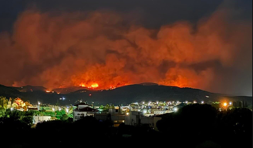 Η φωτιά στην Εύβοια