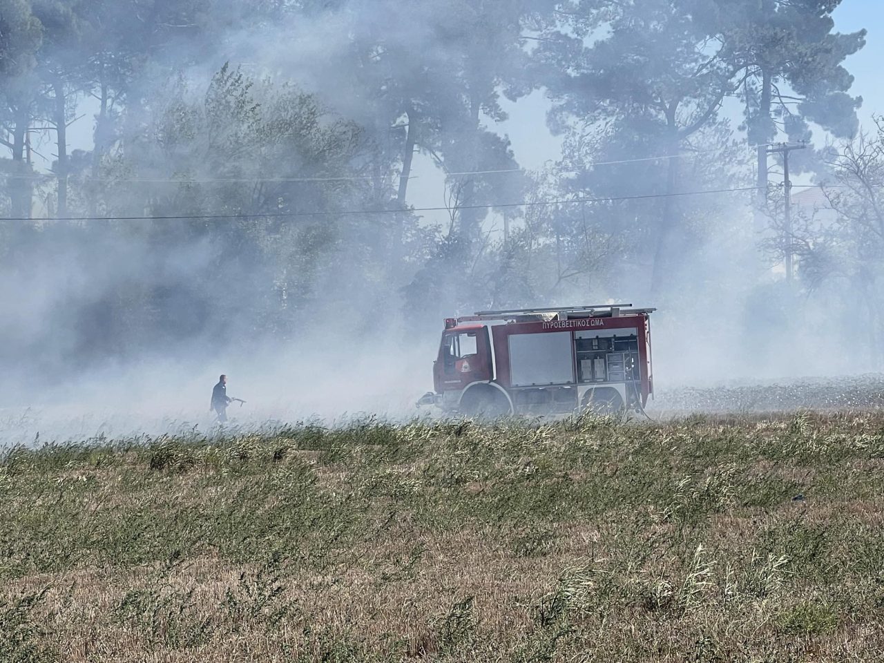 Η πυρκαγιά στην Ειδομένη