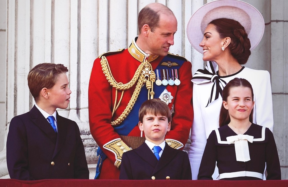 O πρίγκιπας William και η πριγκίπισσα Kate Middleton με τα παιδιά τους.