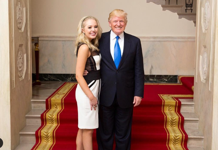 Tiffany and Donald Trump